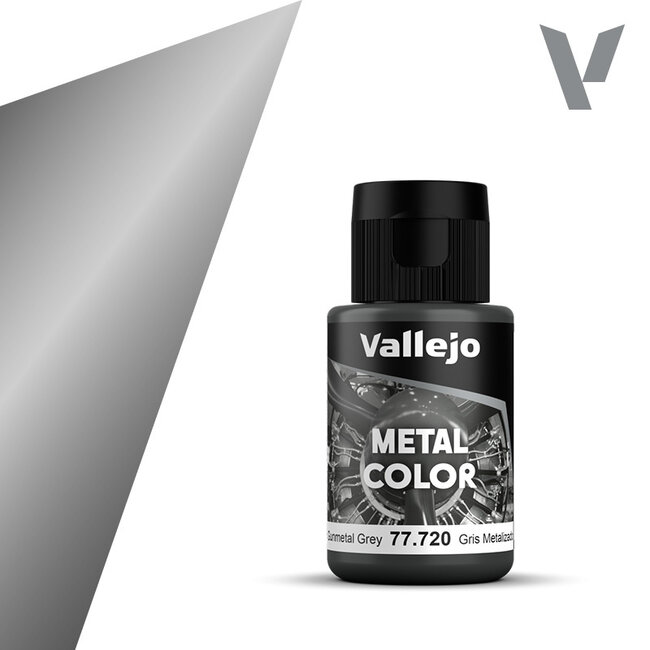 Vallejo Metal Color Gunmetal Gray - 32ml - 77720