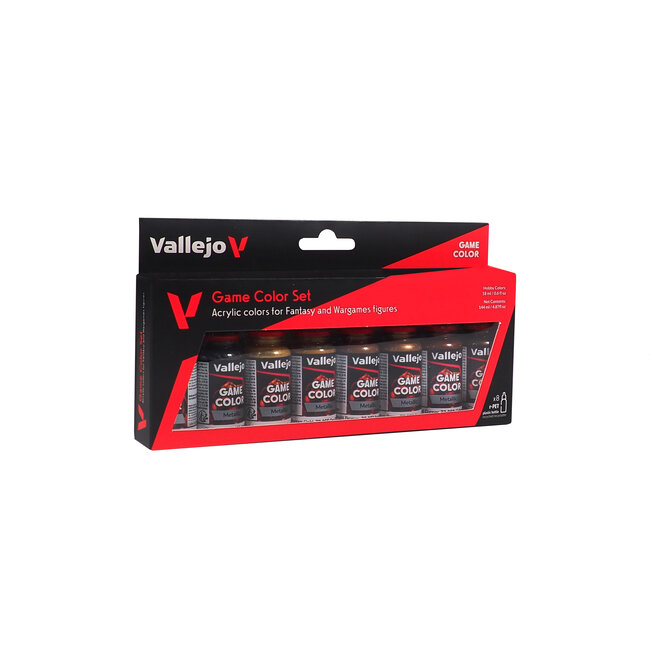 Vallejo Game Color Metallic Colors - 8 kleuren - 18ml - 72303