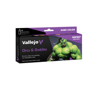 Vallejo Game Color Orcs & Goblins - 8 colors - 18ml - 72192 - image
