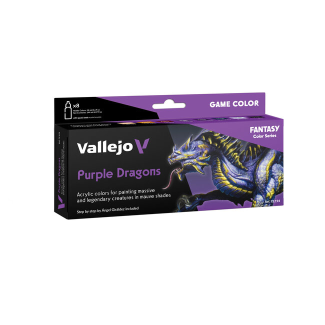 Vallejo Game Color Purple Dragons - 8 kleuren - 18ml - 72194