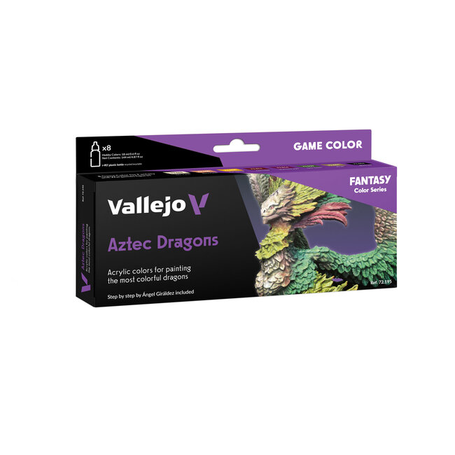 Vallejo Game Color Aztec Dragons - 8 kleuren - 18ml - 72195
