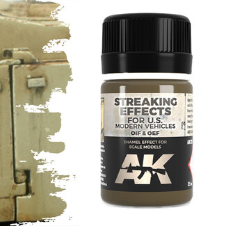 AK interactive Streaking Effects For OIF & OEF - US Vehicles - Streaking Weathering - 35ml - AK123 - image