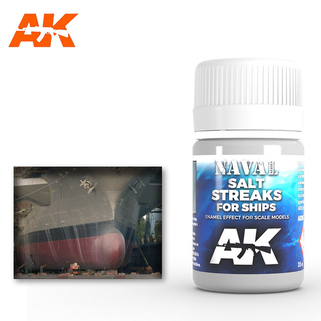 AK interactive Salt Streaks For Ships - Zeeschepen Weathering - Streaking - 35ml - AK306