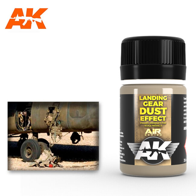 AK interactive Landing Gear Dust - Air Series - Nature Weathering - 35ml - AK2031