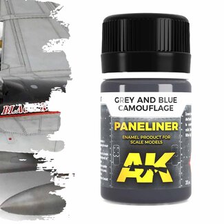 AK interactive Paneliners for Grey and Blue Camouflage -35ml - AK2072 - image