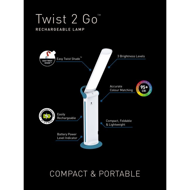 Daylight Twist 2 Go D35090 Daylight lamp