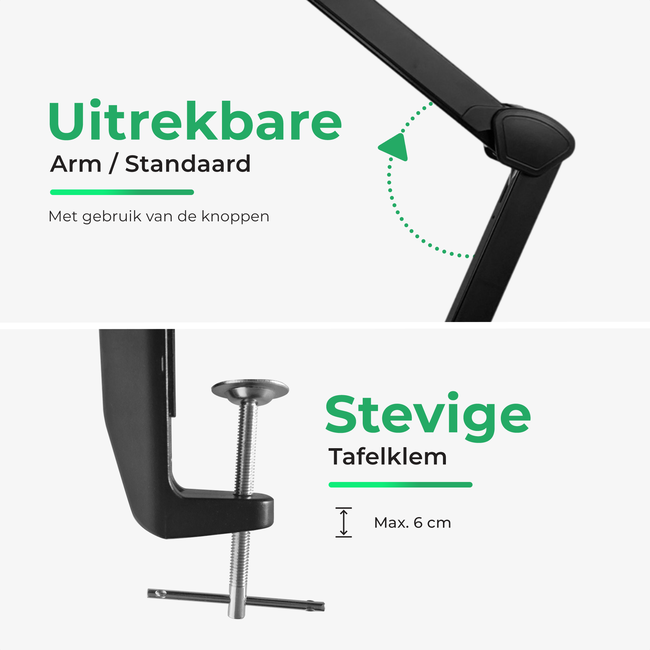 SBR Professional Daglichtlamp Zwart