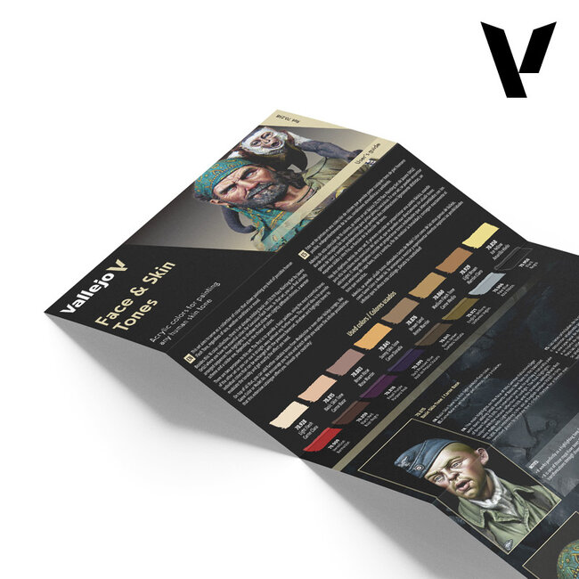 Vallejo Model Skin  Face & Skin Tones - 16 kleuren - 18ml - 70258