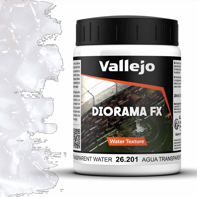 Vallejo Transparent Water - 200ml - 26201