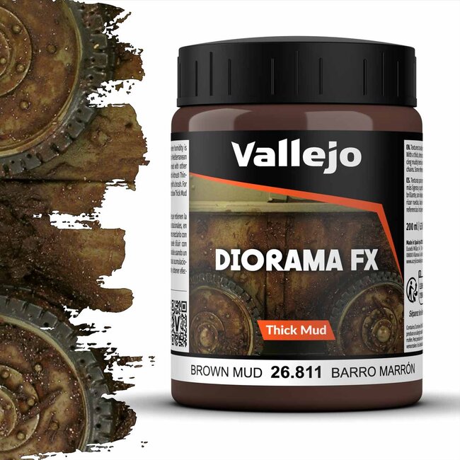 Vallejo Brown Mud Thick Mud Diorama FX - 200ml - 26811
