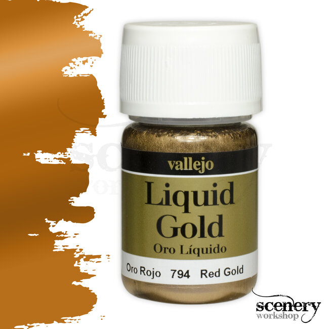 Vallejo Liquid Gold - Red Gold - 35ml - 70794