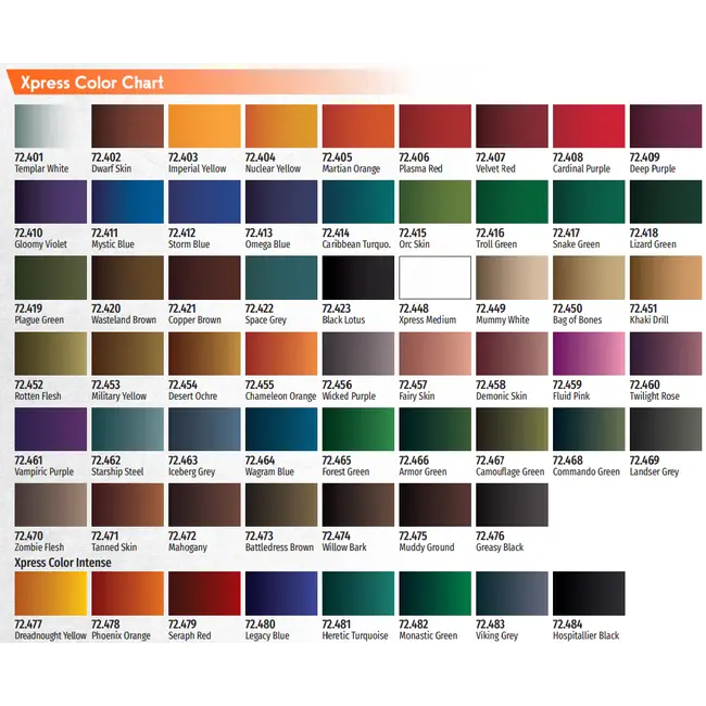 Vallejo Vallejo Xpress Color - Gemaksbundel alle 60 Xpress Color verven - VAL-724ALL