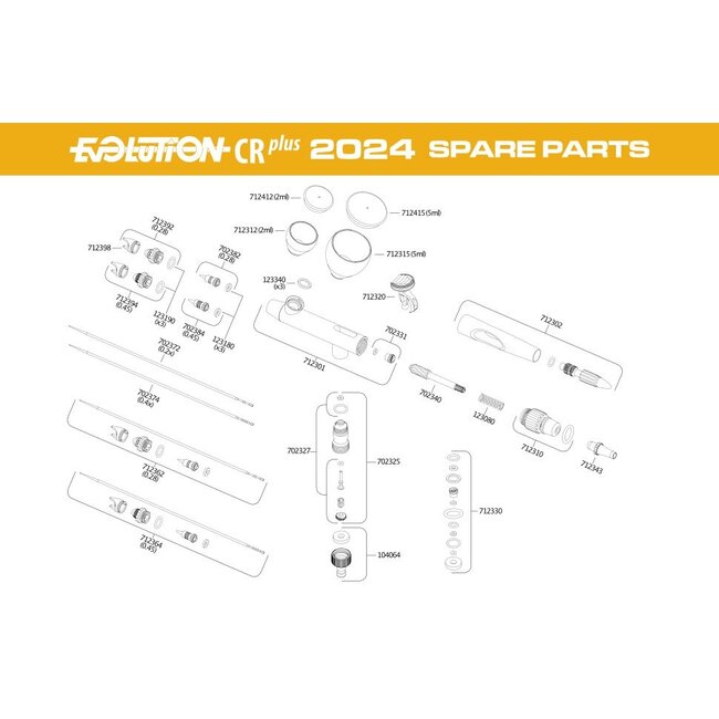 Harder & Steenbeck Nozzle 0.45mm with seal for Evolution | Infinity | Ultra 2024 | Airbrushes