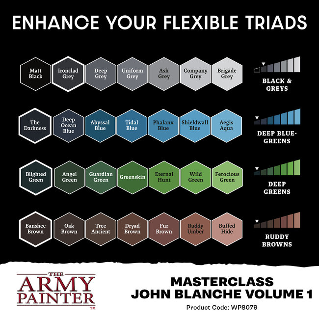 The Army Painter Masterclass John Blanche Volume 1 Paint Set - 10 colors - WP8079