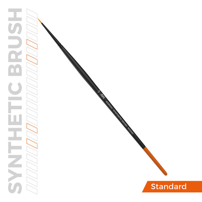AK interactive Round Synthetic Brush 4/0 - AKB004