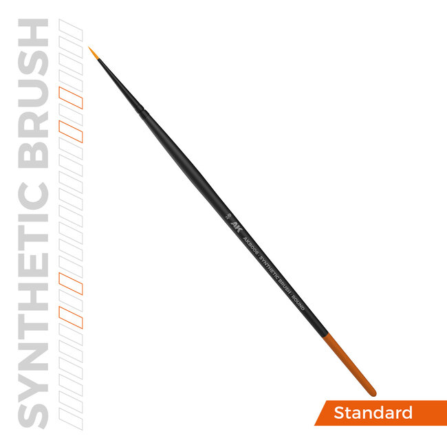 AK interactive Round Synthetic Brush 2/0 - AKB006