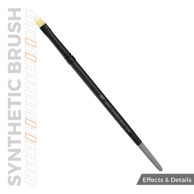 AK interactive Comb Synthetic Brush - AKB011