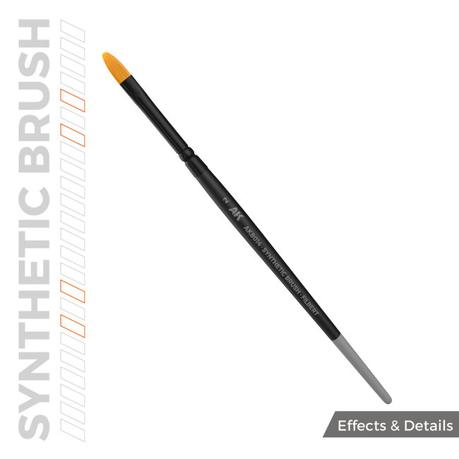 AK interactive Filbert Synthetic Brush 2 - AKB014