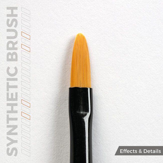 AK interactive Filbert Synthetic Brush 4 - AKB015