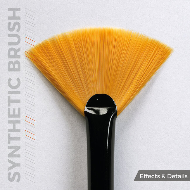 AK interactive Fan Shape Synthetic Brush - AKB017
