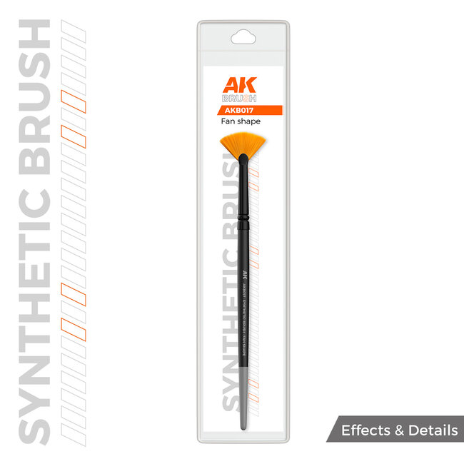 AK interactive Fan Shape Synthetic Brush - AKB017