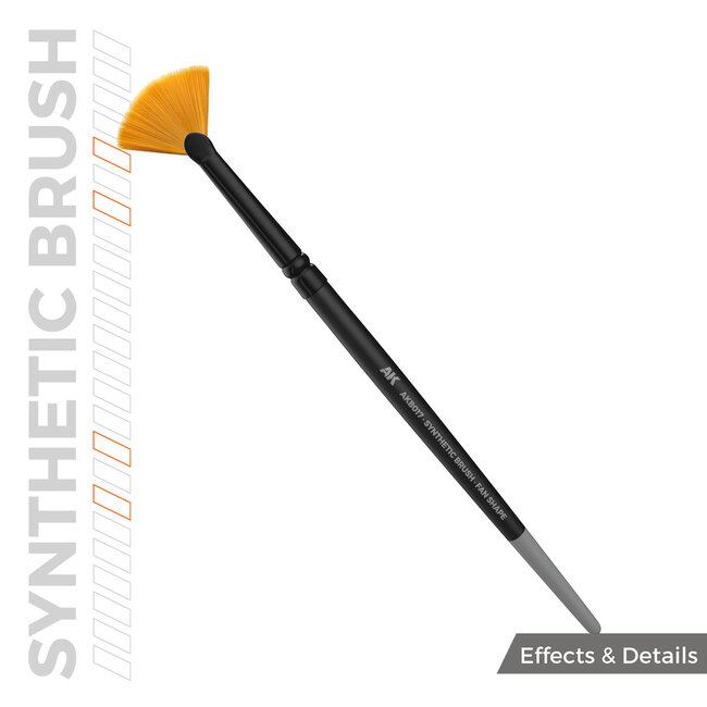AK interactive Fan Shape Synthetic Brush - AKB017