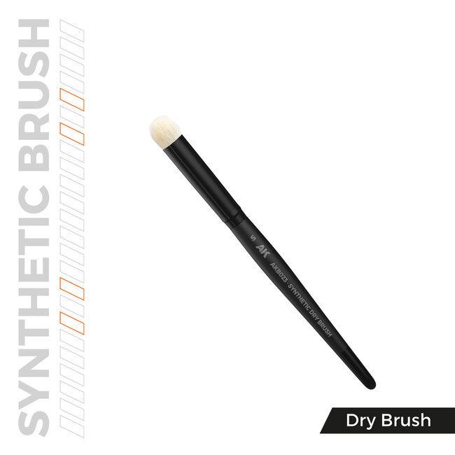 AK interactive Dry Brush Synthetic Brush S - AKB023