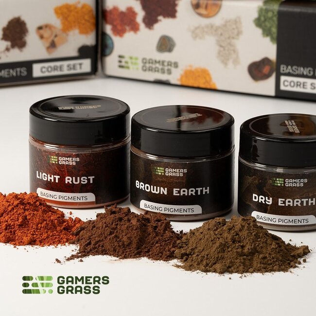 Gamers Grass Basing Pigments Core Set - 9x - GGSB-BPCS