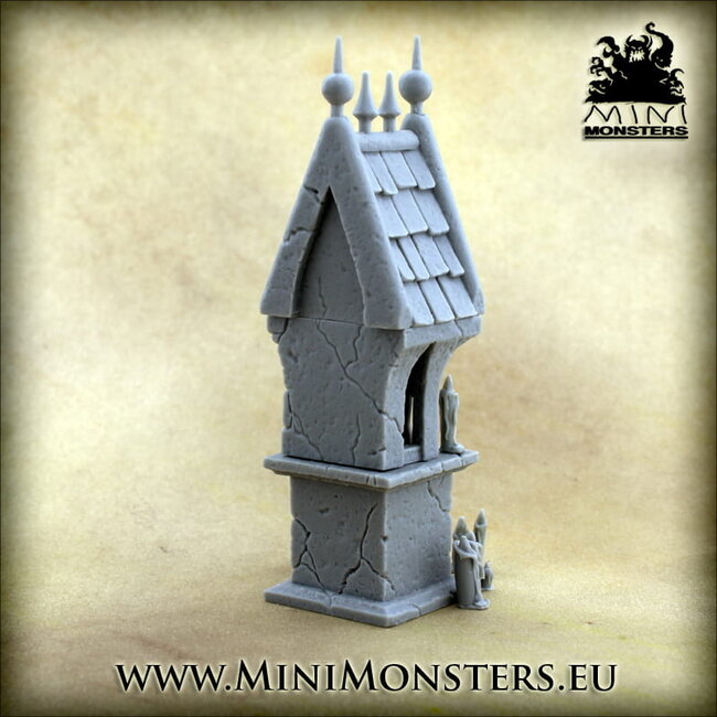 Mini Monsters Roadside Shrine - 5x