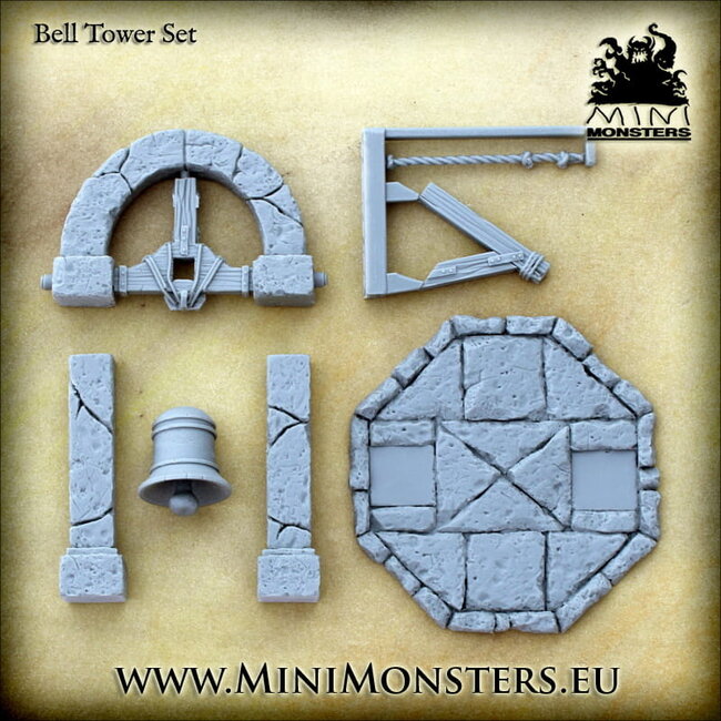 Mini Monsters Bell Tower - 6x - MM-0144