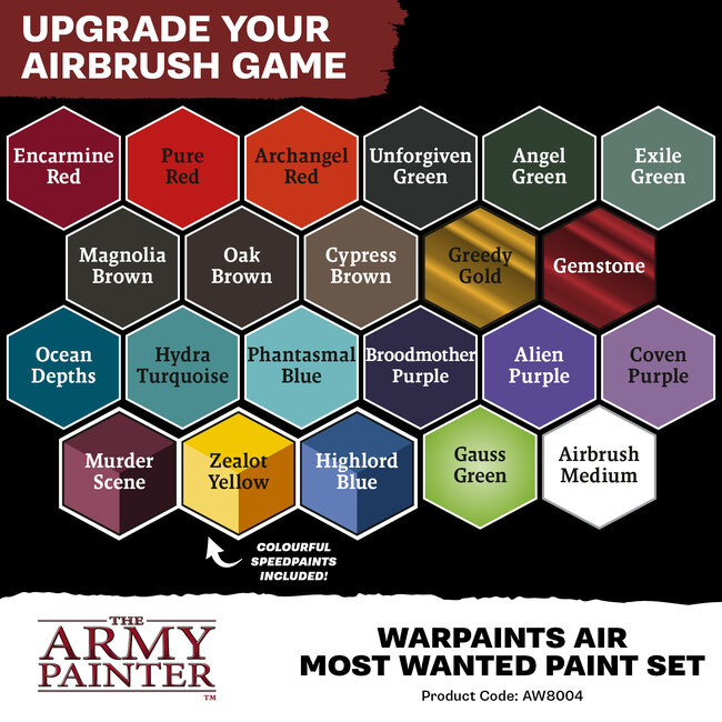 The Army Painter Warpaints Air Most Wanted Set - 22x - AW8004