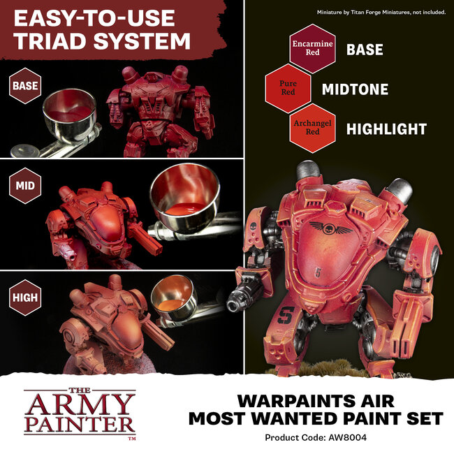 The Army Painter Warpaints Air Most Wanted Set - 22x - AW8004