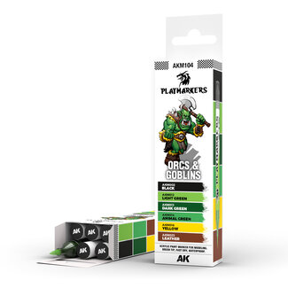 AK interactive Orcs and Goblins Playmarker Set - 6 kleuren - AKM104 - image
