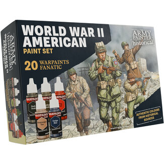 The Army Painter Warpaints Fanatic Historical: WWII American Paint Set - 20 kleuren - WP8082 - image