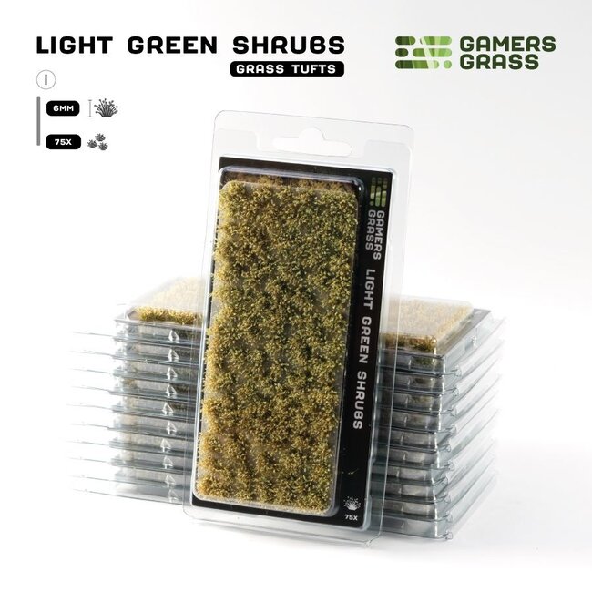 Gamers Grass Light Green Shrubs 6mm - GGFS-LG