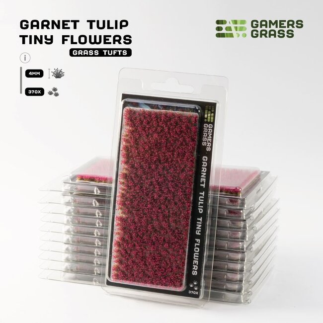 Gamers Grass Garnet Tulip Tiny Flowers 4mm - GGFS-GT