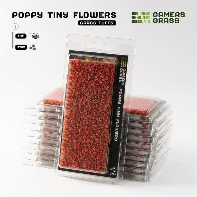 Gamers Grass Poppy Tiny Flowers 4mm - GGFS-POP
