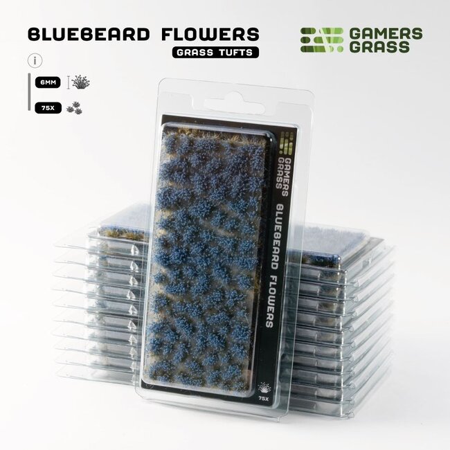 Gamers Grass Bluebeard Flowers 6mm - GGFS-BLU