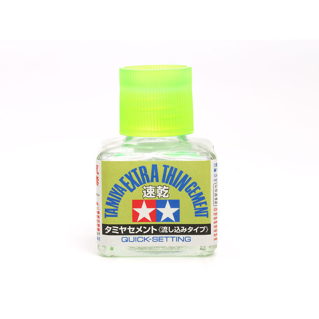 Tamiya Tamiya Extra-Thin Cement Quick Setting - 40ml - 87182