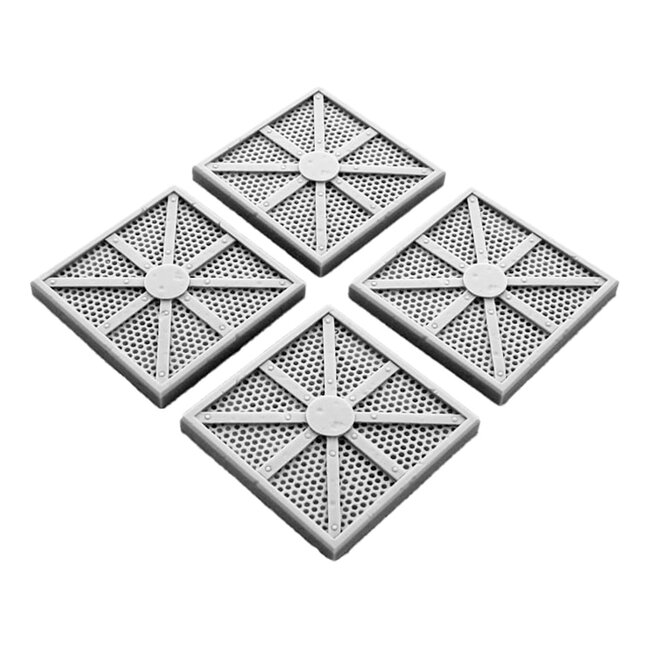 Mini Monsters Metal Platforms SET4 - 4x