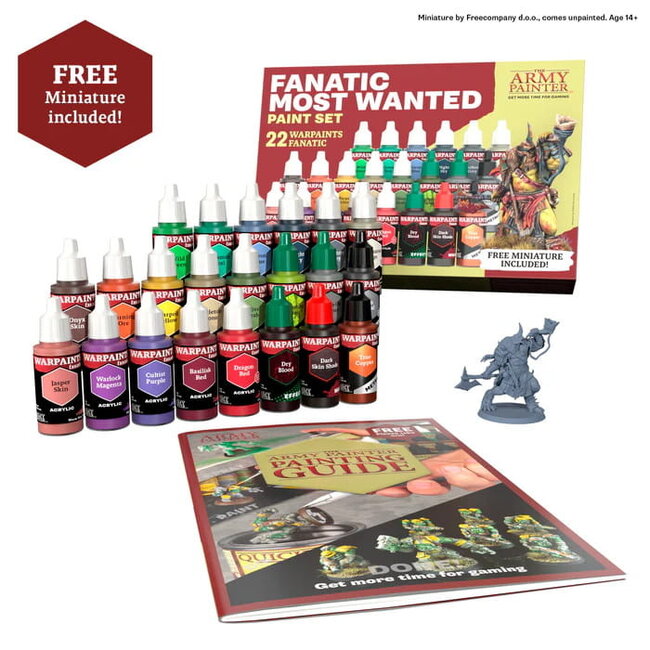 The Army Painter Warpaints Fanatic: Most Wanted Set - 22 colors - WP8071
