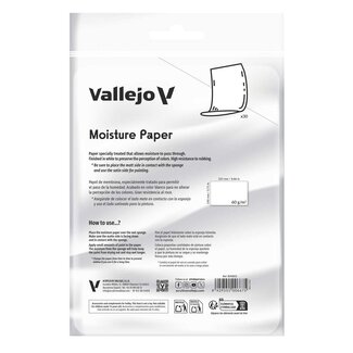 Vallejo Sheets of moisture paper 14,5cm x 22,5cm - 60gr - 30x - B90003 - image
