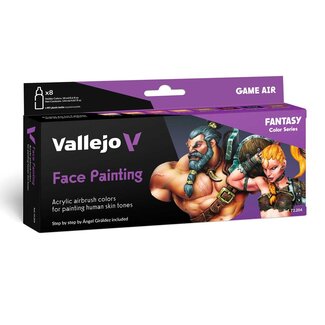 Vallejo Game Air Facepainting Set - 8  colors - 18ml - 72204 - image