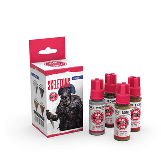 AK interactive Skeletons Quick Gen Set - 4 kleuren - 18ml - AK17511 - image