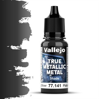 Vallejo Sterling Silver True Metallic Metal Shade  - 18ml - 77141 - image