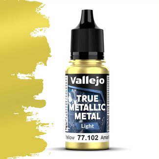 Vallejo Radiant Yellow True Metallic Metal Light  - 18ml - 77102 - image