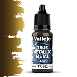 Vallejo Radiant Yellow True Metallic Metal Shade  - 18ml - 77142 - image
