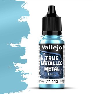 Vallejo Hydra Turquoise True Metallic Metal Light  - 18ml - 77112 - image