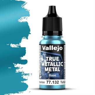 Vallejo Hydra Turquoise True Metallic Metal Base  - 18ml - 77132 - image
