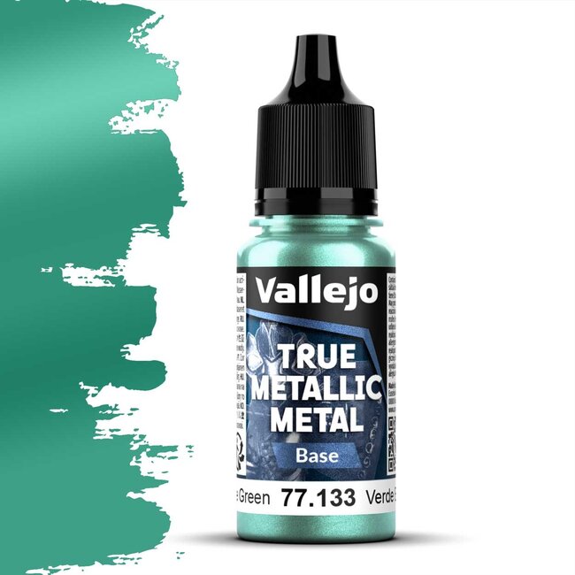 Vallejo Beetle Green True Metallic Metal Base  - 18ml - 77133